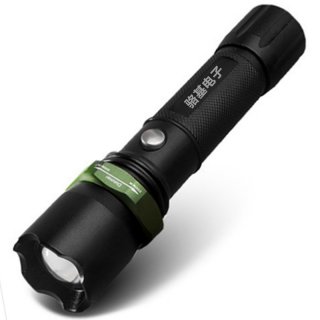 LED Zoomable Highlight Waterproof Rechargeable Flashlight