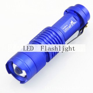 LED Q5 Zoomable Bright Light Mini Rechargeable Flashlight
