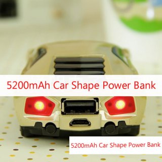 5200mAh Car Shape Power Bank Battery Charger For Mobile Phone Tablet