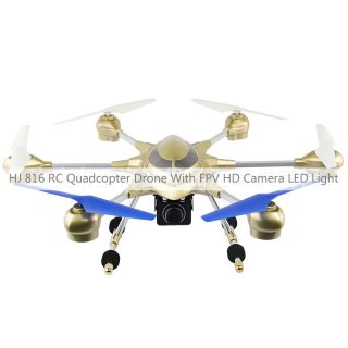 HJ 816 RC Quadcopter Drone With FPV HD Camera LED Light