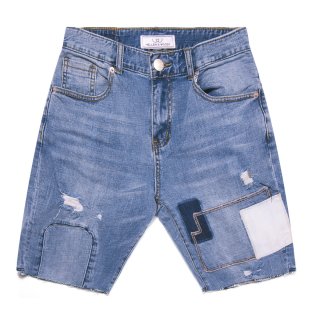 HELLEN&WOODY/H&W Men's Fashion Destroyed Blue Jeans Ripped Destroyed Pants HW1605