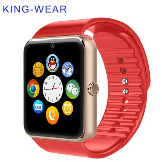 KING-WEAR Bluetooth Phone Camera Android Health SIM Card Sport Clock Android Smartwatch Phone
