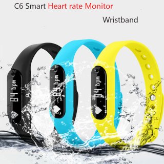 CHIGU Smart Wristband C6 Heart Rate Monitor Bracelet Passometer For Bluetooth 4.0