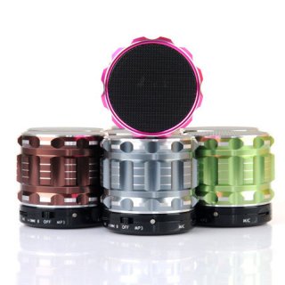 S28 Metal Portable Mini Bluetooth Speakers Mic TF Card Slot Stereo For Mobile Phone