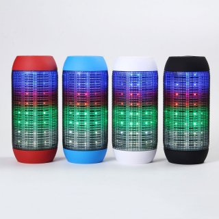LED Glow Pulse Lighting Portable Wireless Bluetooth Flashing Speaker