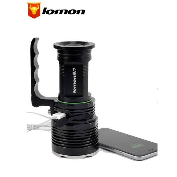 Lomon CREE XML-T6 LED Portable Spotlights 3 Mode Handy Tactical Led Flashlight Super Bright Miner Torch Lamp Q1006