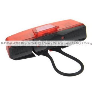 RAYPAL-2263 Bicycle Tail Light Safety Caution Lamp for Night Riding
