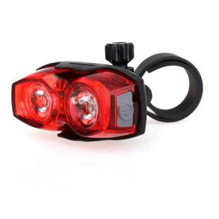 Bicycle Tail Light Safety Caution Lamp for Night Riding 2LED