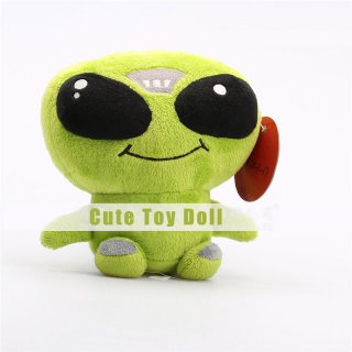 Green Cute Big Eyes Plush Toys Cartoon Dolls for Children's Gift