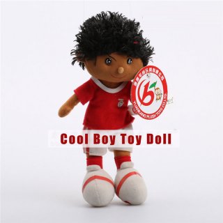 Cool Boy with Ball Uniform Plush Toys Staffed Character Dolls