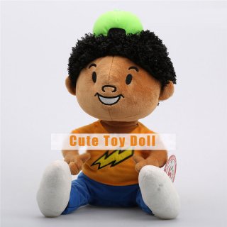 Cute Little Boy With Clothes And Green Hat Plush Toys For Kids Gifts