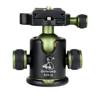 Professional Aluminum Camera Tripod Ball Head with Quick Release Plate SYS10