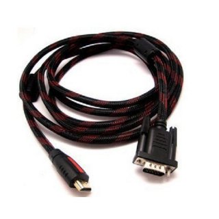 High Quality HDMI to 24+1 VGA Cable Male to Male 1.5m 24K Gold Plating Plug