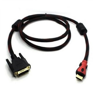 New ThundeaL HDMI to DVI Cable 1.5m 3m 5m 10m Braid Gold DVI-D 24+1 Pin Adapter HDMI Cable 1080P