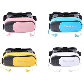 VR BOX TS-3D02 Mobile 3D Glasses Virtual Reality Helmet Kotaku Storm Mirror with Bluetooth Earphone ESU-005