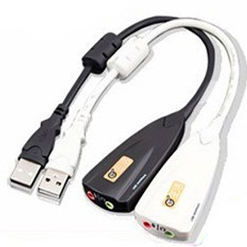 HOT Arrival 5HV2 External USB Sound Card 7.1 Channel USB To 3D CH Virtual Channel Sound Track Audio Adapter Tarjeta de sonido