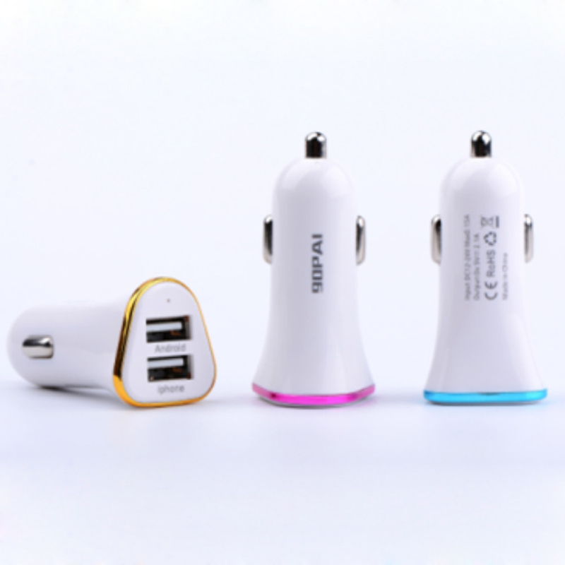 Dual USB Car Charger Adapter Mini Universal Fast Smart Car Charger