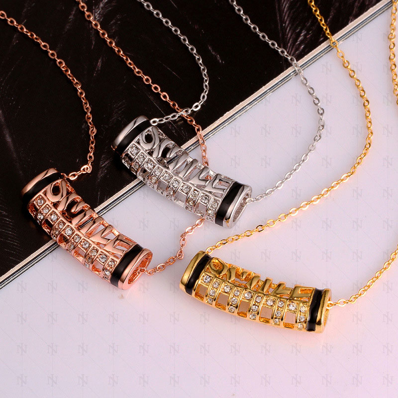 2016 New Fashion Handmade Chain Bar Necklace Beads and Long Strip Pendant Necklaces Jewelry