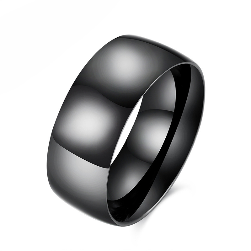 316L Stainless Steel Vintage Black Ring Men Jewelry Charm Party Lovers Rings TGR082