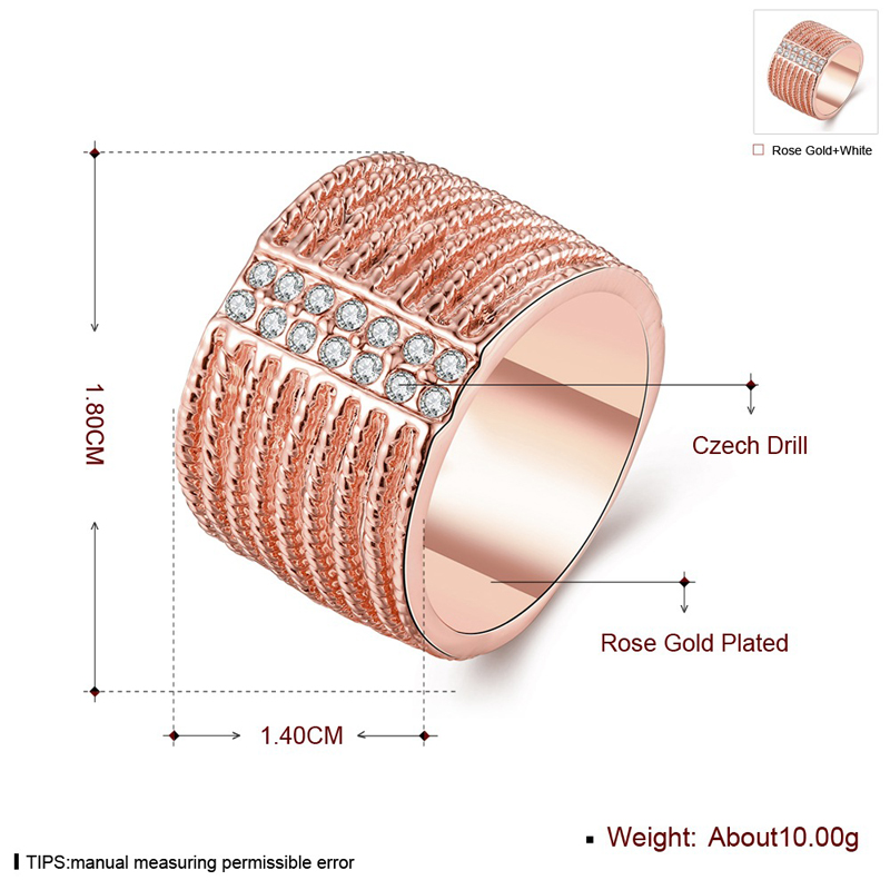 Nickle Free Antiallergic New Fashion Jewelry Gold Plated Ring R782