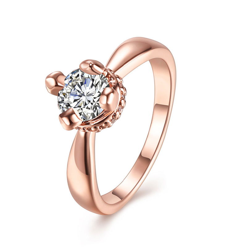 Fashion Jewelry Rose Gold plated Ring Elegant Rings for Women
