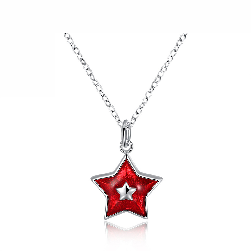 Hot Sale Jewelry Necklace Creative Five Stars Pendant for Girls