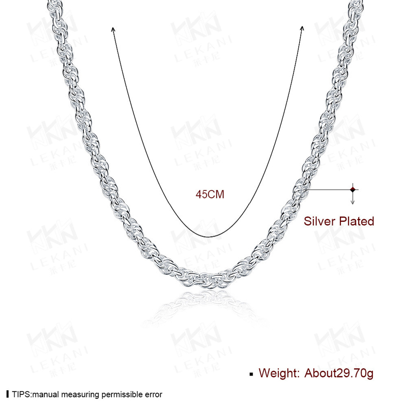 Hot Sale Simple Silver Necklace For Women LKNSPCN878
