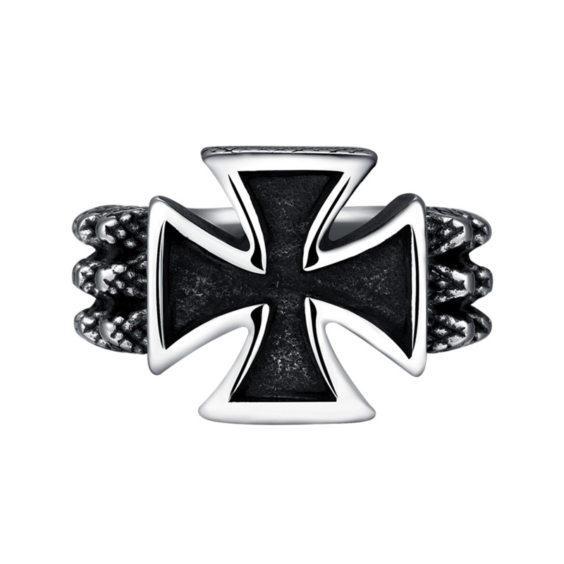 Fashion New Style Punk Cross Ring for Men GMYR224