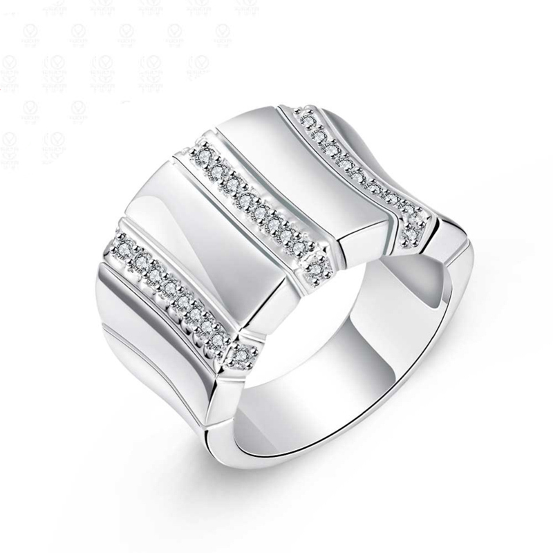 Latest Design 925 Silver Ring Fashion Sterling Silver Jewelry Crystal Ring For Women