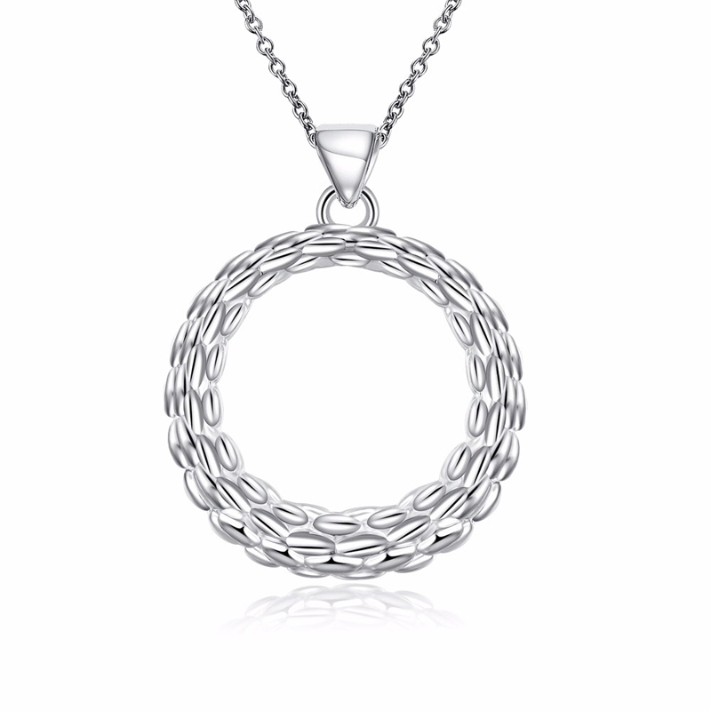 Simple Ladies Circle Shaped Necklace Cute Gift Jewelry Fashion For Women