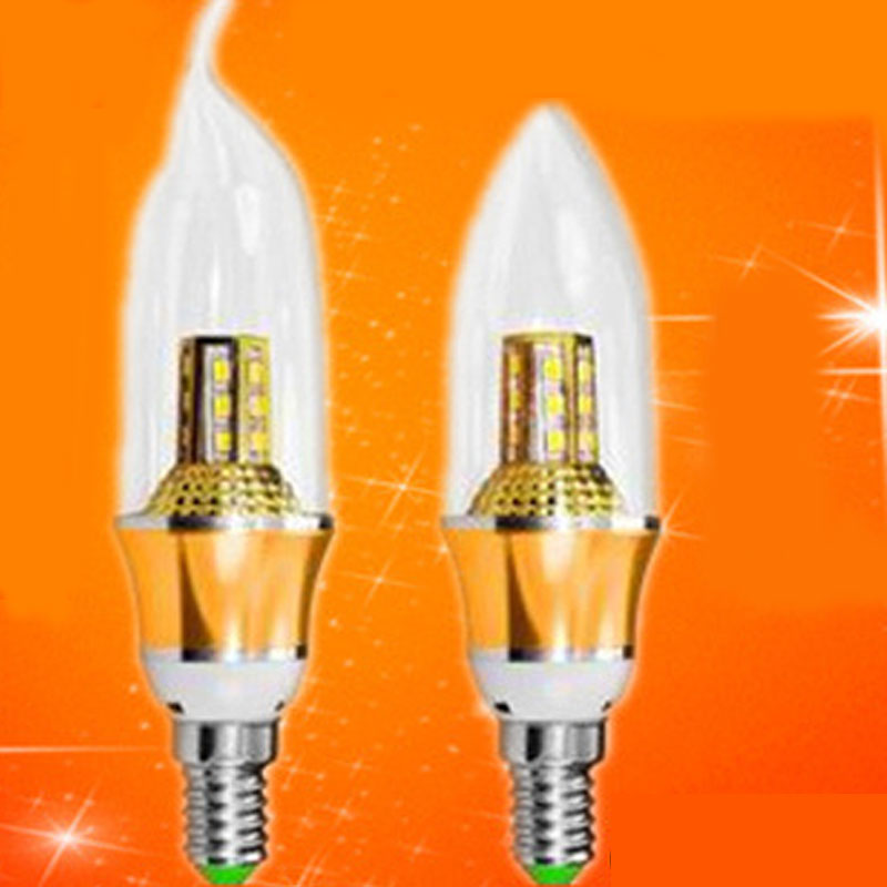 LED Bulb Candle Light Spot light E14 SMD2835 5W White Warm White Chandelier Lampara Bombilla Ampoule
