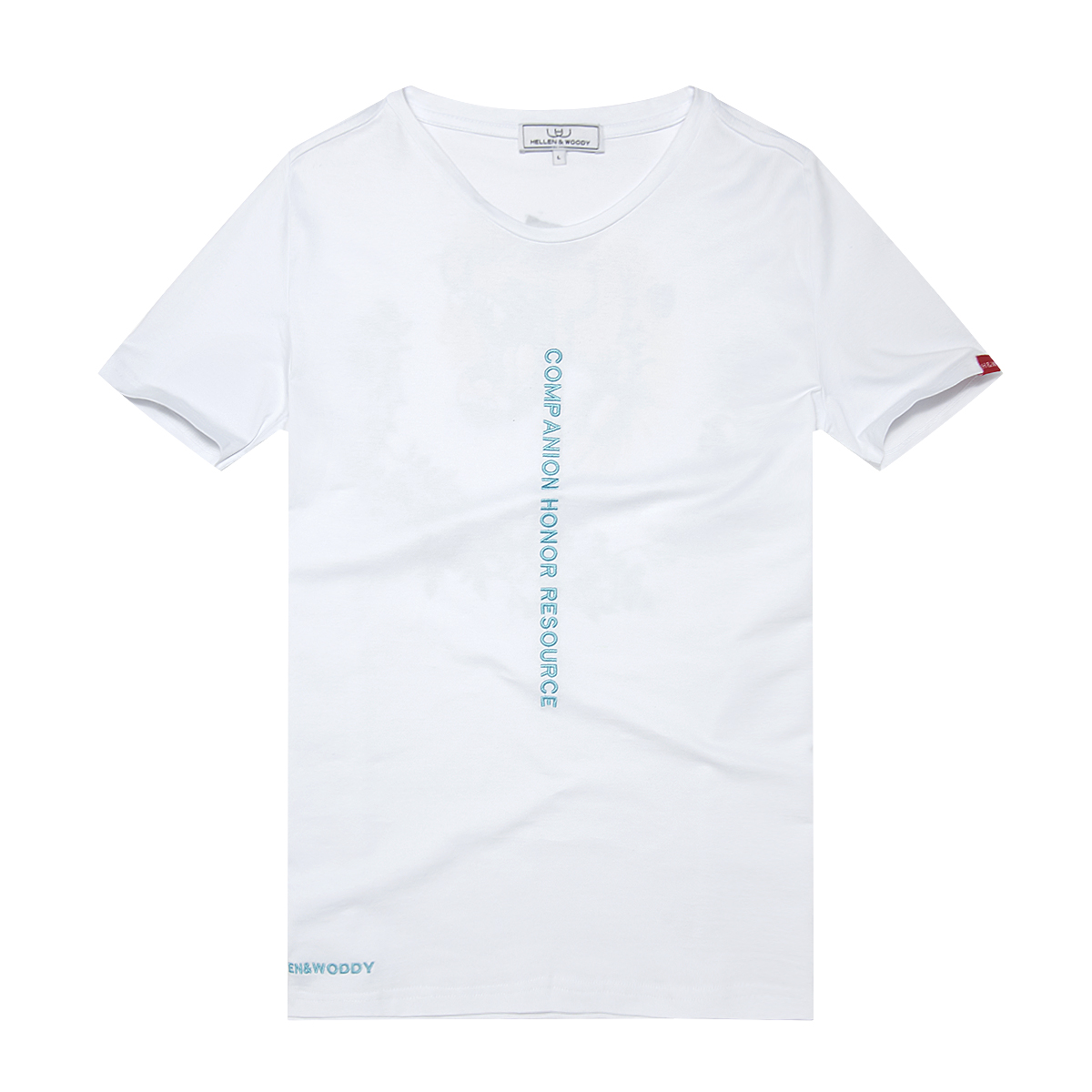 Hellen & Woody H&W New Summer Short Sleeve T-Shirt America Reflective Mens T-Shirt 1702 