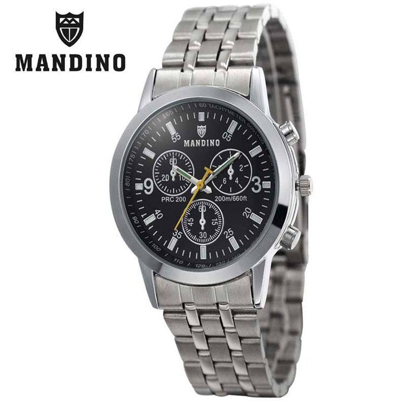 Mandino Hot Sale New Watch Business Men Watch Quartz Waterproof M1802