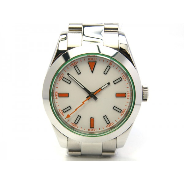 Parnis Hiking Watch Stee Case Milgauss Hands Automatic Watch