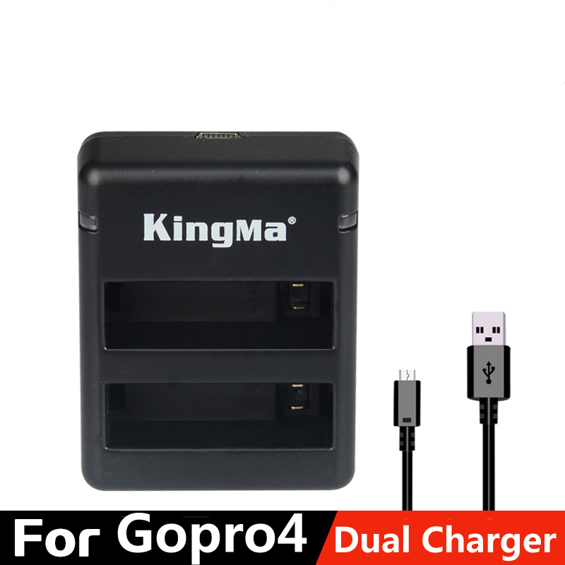 Gopro4 Accessory gopro hero4 battery charger AHDBT-401 Battery USB Dual Charger
