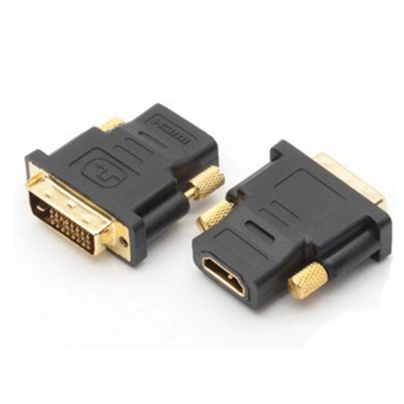 Gold plated DVI24+5 Female to HDMI Male Adapter DVI Connect HDTV DVI HDMI Conversion