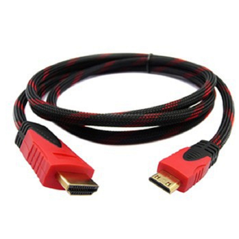 High Quality HDMIto Mini HDMI Audio Video Component Convert Cable 1.5M For HDTV 1080P Multicolor Video Cables