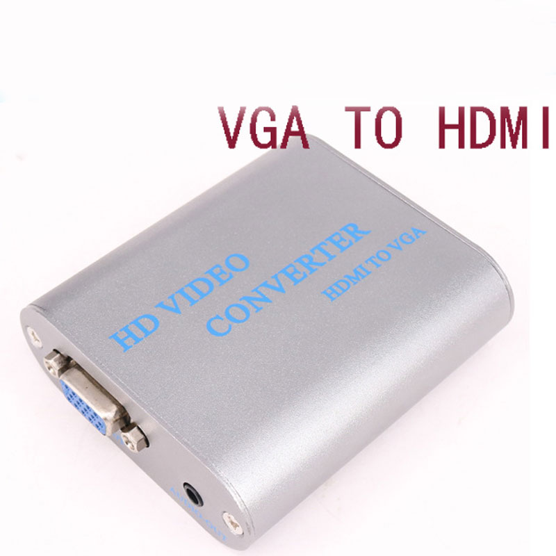 NEW VGA to HDMI Converter Adapter 1080p HD with Audio Female VGA to HDMI Male Converter Box VGA to HDMI Adapte
