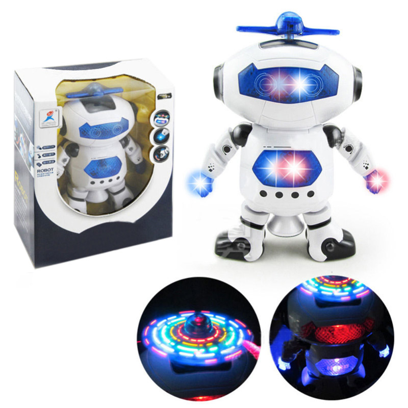 360 Rotating Space Dancing Robot Electronic Toy Gift Toy For Child