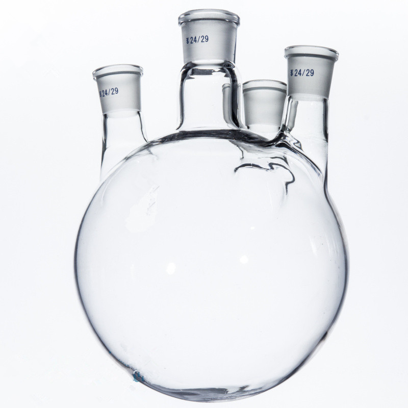 500ml/24*19*19*14 Four-necked flask round bottom flask single neck heavy wall 24/29 joint