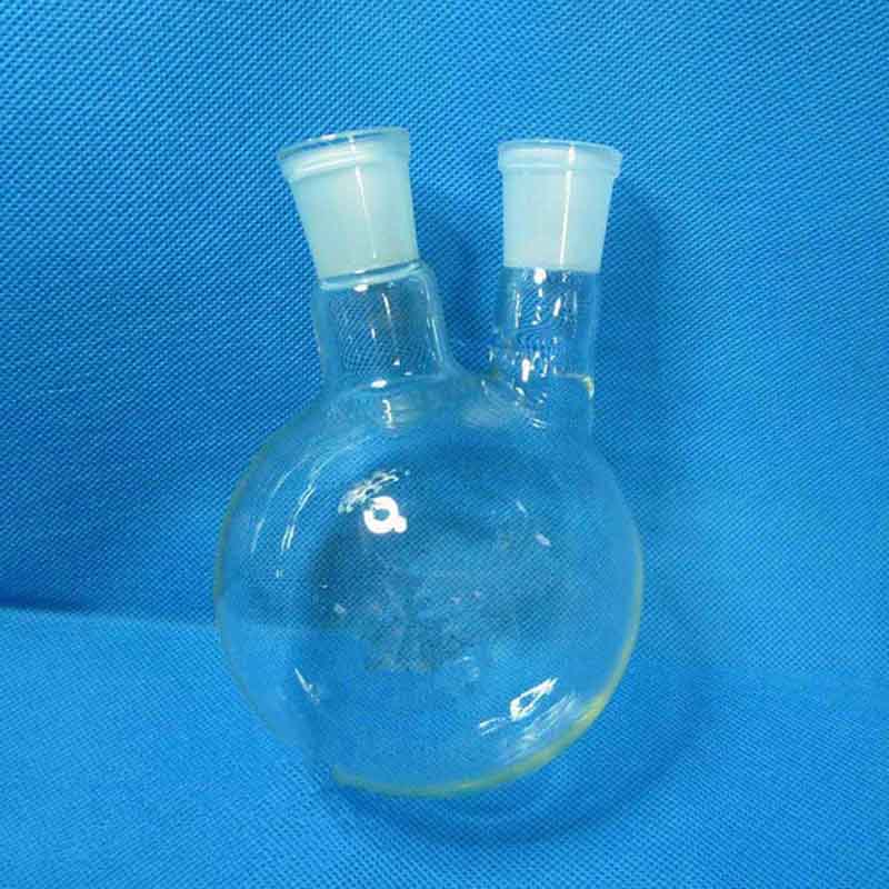 2000ml/24*24# Two neck flask(thick wall)standard grinding glass flask