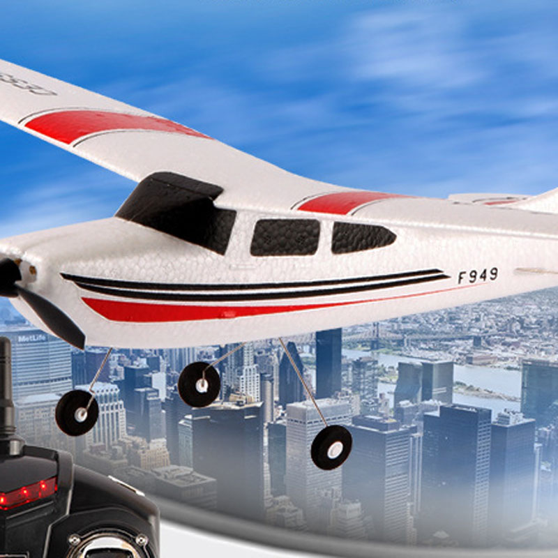 F949 RC Airplane 3 Channels 2.4GHz With 360 Degrees Spin For Kids Toys Gift