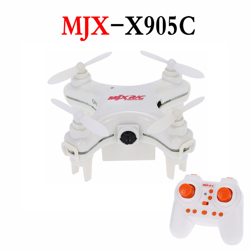 MJX X905C White 4CH 6-Axis Gyro RTF Mini RC Quadcopter UFO Helicopter Drone with 0.3MP Camera Remote Control Led Lights