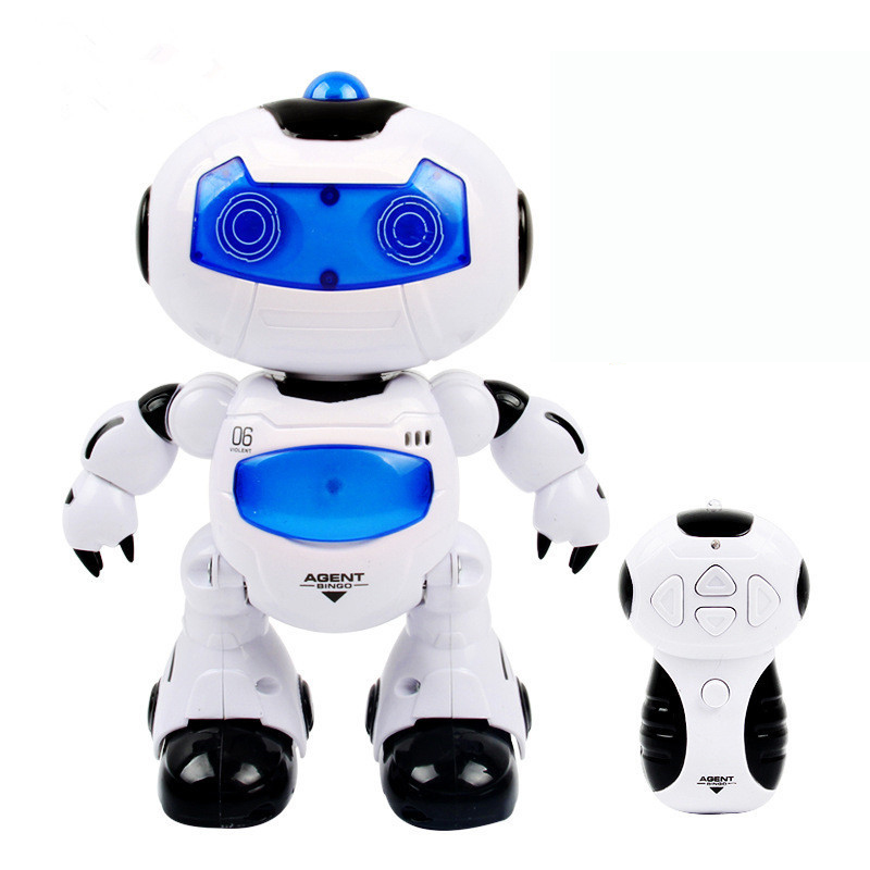 Remote Control Musical Electronic Robot Walk Dance Lightenning Toy