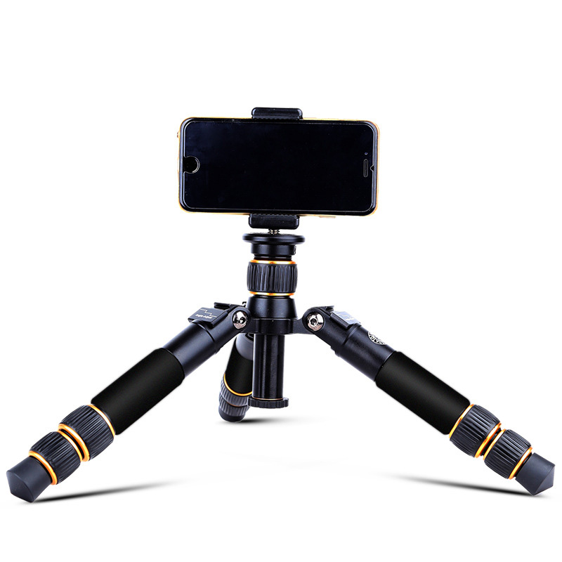Video Camera Stand Aluminum Protable Tripod Flexible Camera Tripod Monopod Q166A