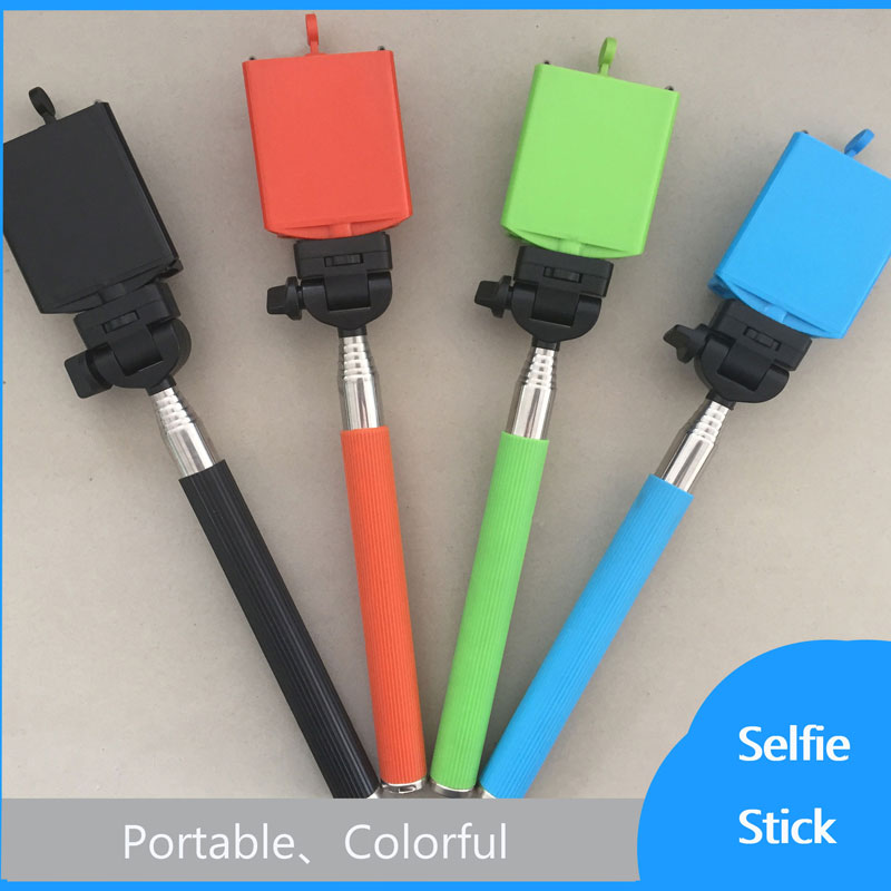 Mini Portable Colorful Selfie Stick Monopod For Mobil Phone